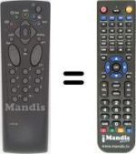 Replacement remote control Thomson 21MF15CL