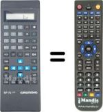 Replacement remote control Grundig SE6110