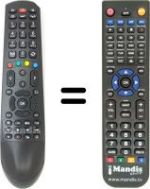 Replacement remote control Telefunken TE20265B30C10ELED