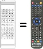 Replacement remote control Akai CT2869EN