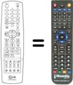 Replacement remote control LG KE15FA9BX