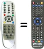 Gleichwertige Fernbedienung LG 6710V00044L
