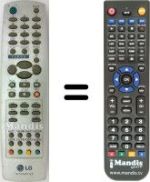 Gleichwertige Fernbedienung LG 6710V00112E