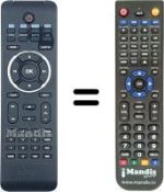 Gleichwertige Fernbedienung Philips 996510029696
