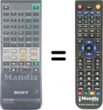 Replacement remote control Sony KVD-X27TU