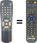 Replacement remote control Blaupunkt AA59-10107C