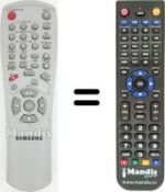 Gleichwertige Fernbedienung Samsung SV430F