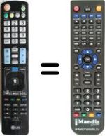 Replacement remote control LG 32LW450