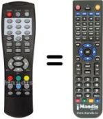 Replacement remote control MPMAN DVB-T1008