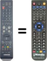 Replacement remote control Samsung PS42C7HDX / /XET