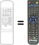Replacement remote control Xcom CDTV200