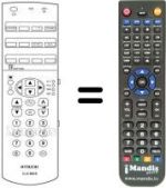 Gleichwertige Fernbedienung Hitachi CP2984TAN