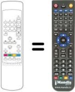 Replacement remote control Toshiba 28N04F