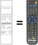 Gleichwertige Fernbedienung Dual TV7003