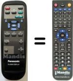 Gleichwertige Fernbedienung Panasonic TH-42PW3