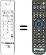 Gleichwertige Fernbedienung Telefunken F428M