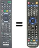 Replacement remote control Sony KDL-40EX653