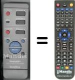 Replacement remote control Sharp VC-MH69GM