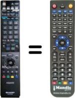 Replacement remote control Sharp LC40LE822E