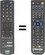 Gleichwertige Fernbedienung JVC LT-42DA9BJ