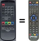 Replacement remote control Hitachi C1432TY