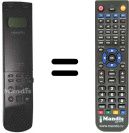Replacement remote control Hitachi VT536E