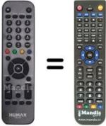 Replacement remote control Humax RM-G10