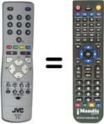Replacement remote control JVC RM-C15022C