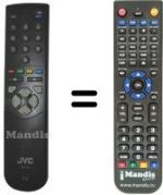 Replacement remote control JVC RM-C501C