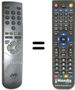 Replacement remote control JVC RM-C53-1C