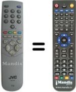 Replacement remote control JVC RM-C64H1C