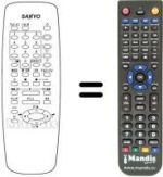 Replacement remote control Sanyo 25DN3P