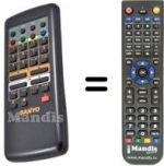 Gleichwertige Fernbedienung Sanyo C21EF16