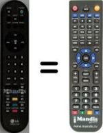 Replacement remote control LG AKB30377808