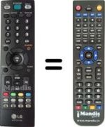 Replacement remote control LG M237WD