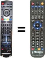 Gleichwertige Fernbedienung Panasonic N2QAYB000239
