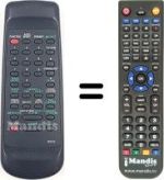 Replacement remote control Funai 17A-601