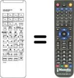 Replacement remote control RC43
