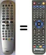 Replacement remote control Philips DVD-R725 / 00