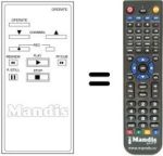 Replacement remote control OSIO VCR55