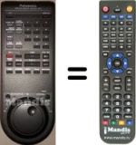 Replacement remote control Panasonic VEQ1014