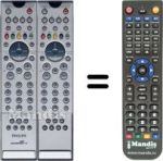 Replacement remote control Philips 28PW9525 / 58L