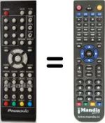 Replacement remote control Denver TFD2620