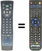 Replacement remote control Daewoo LCD 20ORTV