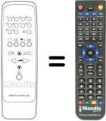 Gleichwertige Fernbedienung Dual TV7001