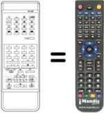 Replacement remote control Sanyo CEP2557TX