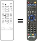 Replacement remote control RM633