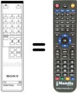 Gleichwertige Fernbedienung Sony RM-656