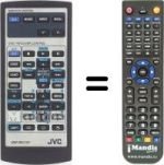 Gleichwertige Fernbedienung JVC RM-RK230