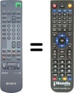 Replacement remote control Sony KV-21V4D